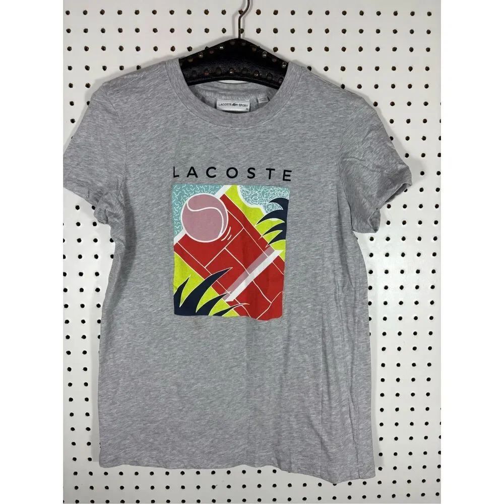 Lacoste graphic Tee size S